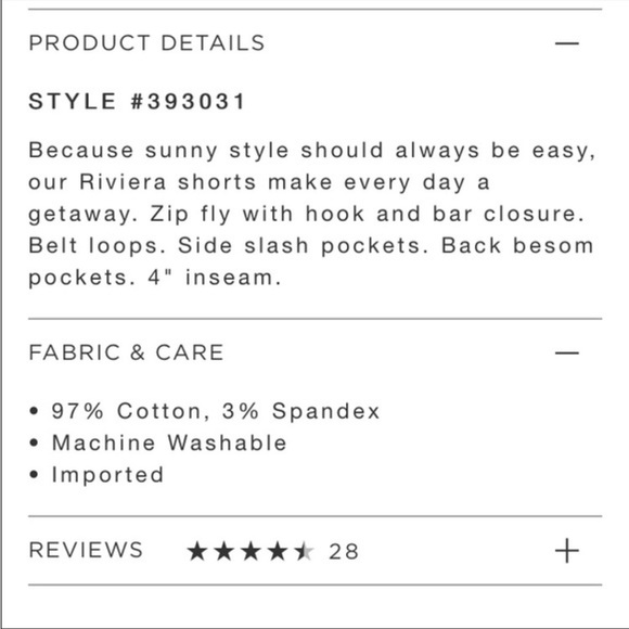 NWT Loft Riviera shorts - Picture 9 of 9